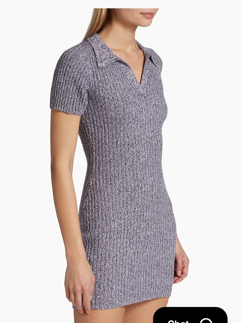 NWOT NAADAM Cotton Cashmere Polo Mini Dress